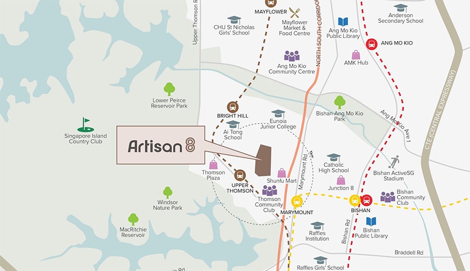Artisan 8 Location Map Thumbnail