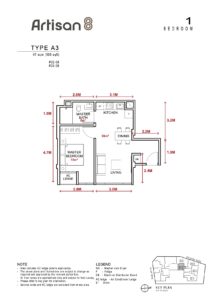 Artisan 8 - 1 Bedroom Type A3