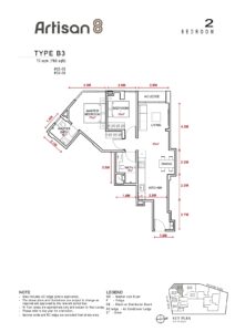 Artisan 8 - 2 Bedroom Type B3