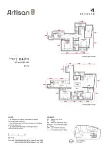 Artisan 8 - 4 Bedroom Type D4-PH